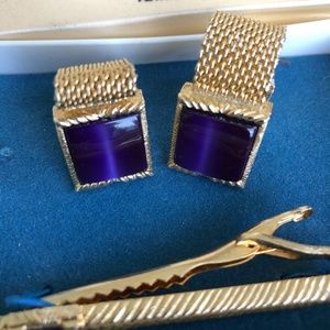 Vintage Swank Cufflinks and tie clips